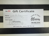 GIFT CERTIFICATE