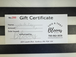 GIFT CERTIFICATE