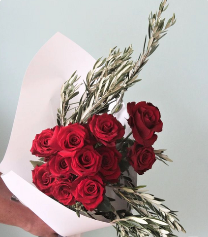 Dozen Loose Roses
