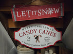 Winter & Christmas tin signs