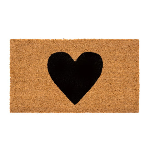 Heart Doormat Black or Red